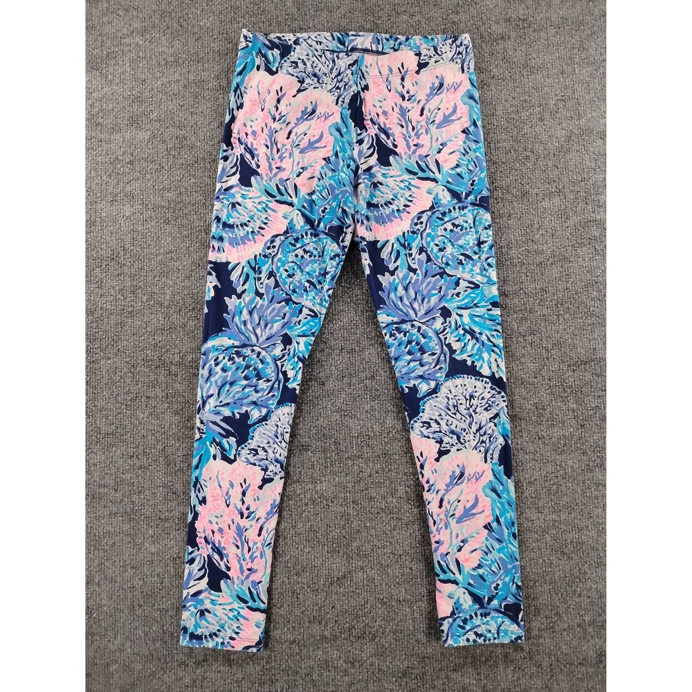 Lilly Pulitzer Cotton Spandex Leggings Preppy Athleisure Style 002445 Active